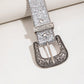 Grommet PU Leather Belt