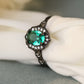 925 Sterling Silver Paraiba Tourmaline 4-Prong Ring