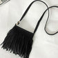 PU Leather Crossbody Bag with Fringe