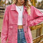 Collared Neck Button Up Denim Jacket