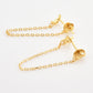 Zircon Star and Moon Mismatched Earrings