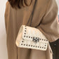 Studded PU Leather Crossbody Bag