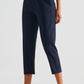 Elastic Waist Cropped Sports Pants