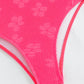 Textured Twisted Detail Bikini Set