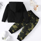 Boys Letter Graphic Hoodie and Joggers Set