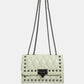 Studded PU Leather Crossbody Bag