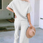 Short Sleeve Top and Pants Set
