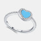 925 Sterling Silver Artificial Turquoise Ring