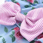 Baby Girl Printed Bow Detail Square Neck Romper