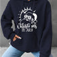Full Size CHRISTMAS IN JULY Drawstring Long Sleeve Hoodie