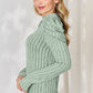 Basic Bae Full Size Ribbed Mock Neck Puff Sleeve T-Shirt