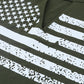US Flag Graphic Cutout Round Neck Tank