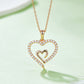 Moissanite 925 Sterling Silver Heart Pendant Necklace