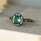 925 Sterling Silver Paraiba Tourmaline 4-Prong Ring