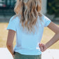 Girls Graphic Round Neck Tee Shirt