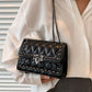 Studded PU Leather Crossbody Bag