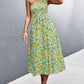 Floral Smocked One-Shoulder Midi Dress