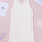 Openwork Sleeveless V-Neck Knit Dress