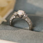 Opal 925 Sterling Silver Platinum-Plated Ring