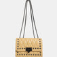 Studded PU Leather Crossbody Bag