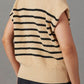 Striped Mock Neck Sweater Vest