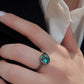 925 Sterling Silver Paraiba Tourmaline 4-Prong Ring