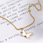 Butterfly Pendant Copper 14K Gold-Plated Necklace
