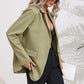 Lapel Collar Long Sleeve Blazer