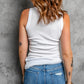 Full Size US Flag Graphic Round Neck Tank