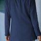 Double-Breasted Padded Shoulder Blazer with Pockets
