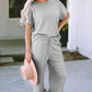 Short Sleeve Top and Pants Set