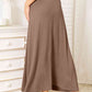 Double Take Full Size Soft Rayon Drawstring Waist Maxi Skirt Rayon