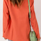 One-Button Padded-Shoulder Blazer