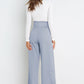 Tie Front Paperbag Wide Leg Pants