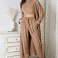 Tank, Pants, and Cardigan Set with Pockets
