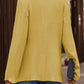 Single-Button Long Sleeve Blazer
