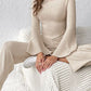 Ribbed Flare Sleeve Top and Pants Set