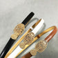 Skinny PU Leather Belt with Alloy Buckle