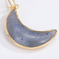 Resin Moon Drop Earrings