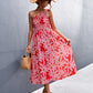 Floral Smocked One-Shoulder Midi Dress