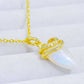 18K Gold-Plated Moonstone Pendant Necklace