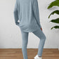 Ribbed Round Neck Top and Pants Set